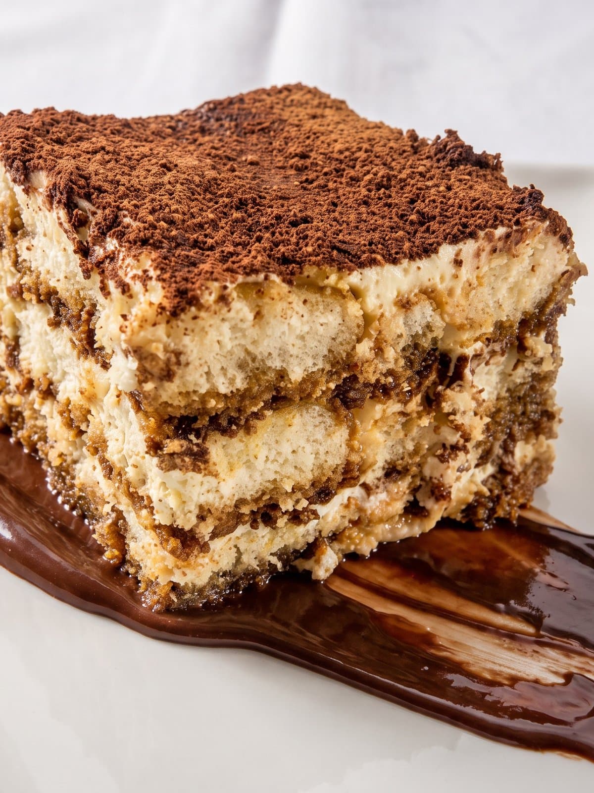 Tiramisu with cocoa dusting, relit with PlateRefresh