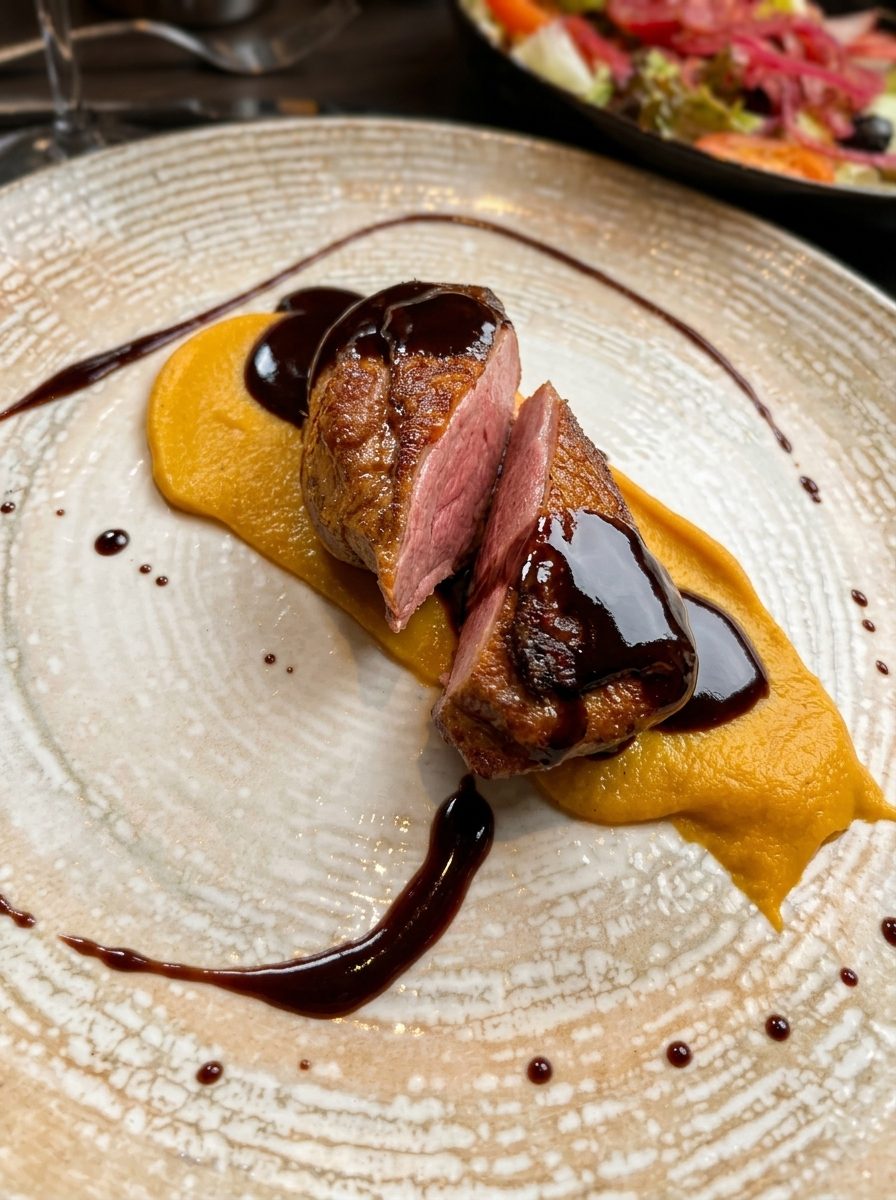 Studio-grade result of the same dish, relit